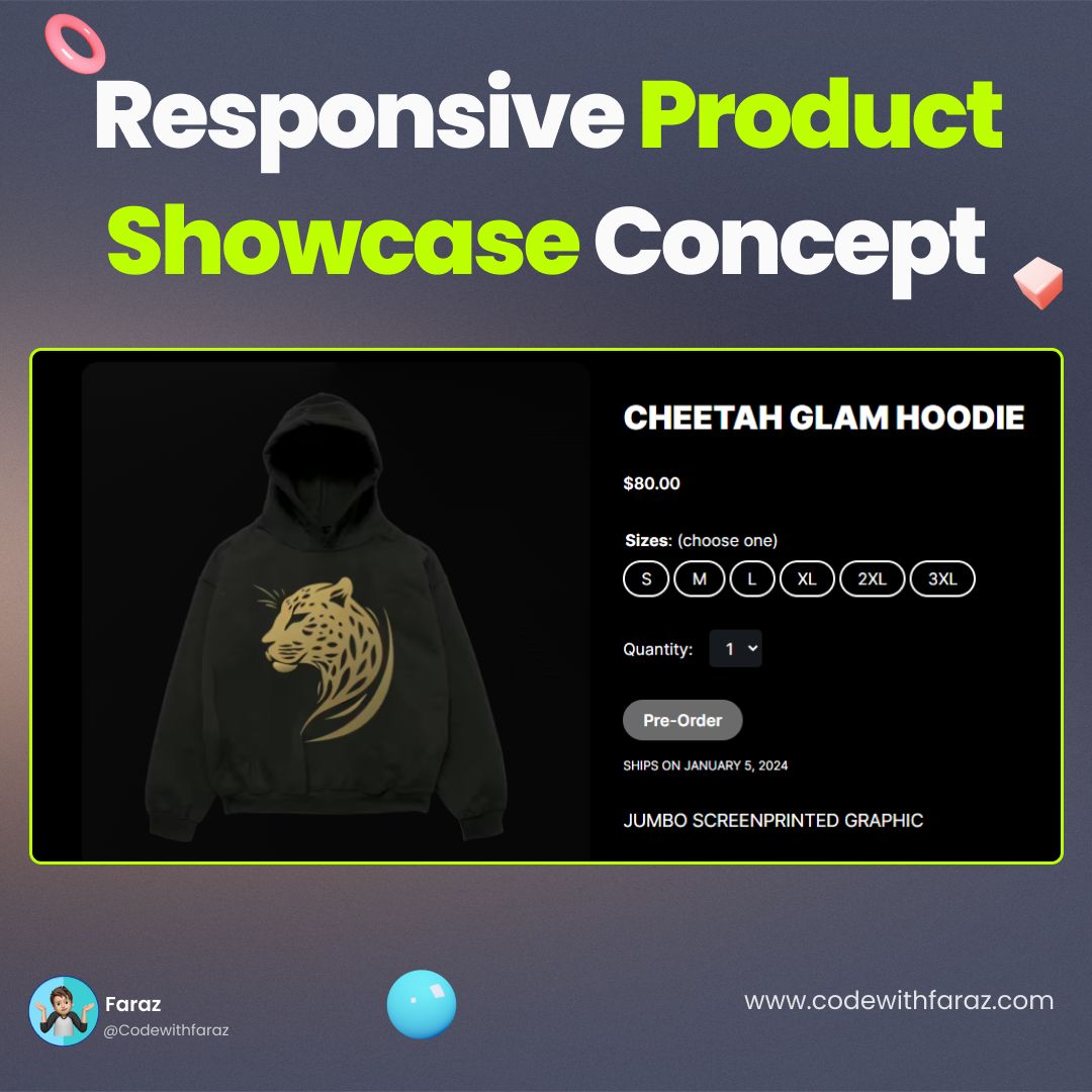 Crafting a Responsive Product Showcase with HTML, CSS, and Open Props